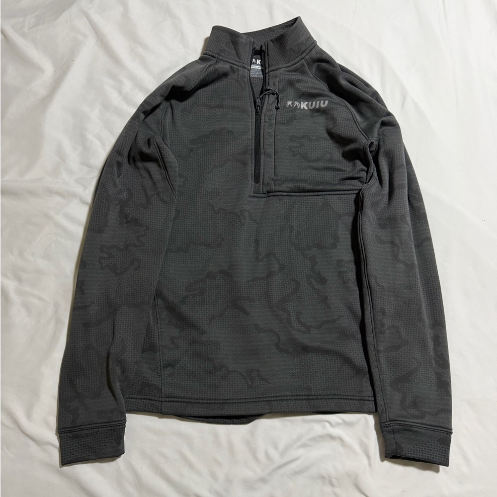 KUIU Ridgepoint Fleece Zip-T L Black Tonal